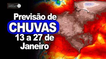 Chuva intensa no Centro-Oeste, Norte e Nordeste, poucas chuvas no RS, mostra Ronaldo Coutinho