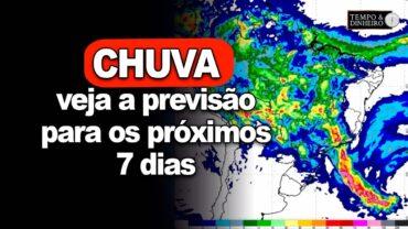 Chuvas e muita umidade em todo o país com alerta para região Sudeste e MS.