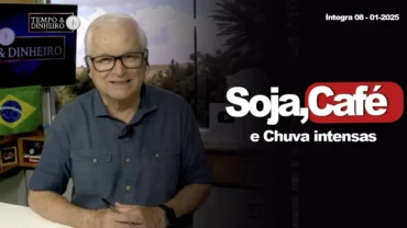 Soja recua e produtor segue atento aos prêmios, Café devolve parte dos ganhos. Chuvas intensas
