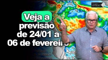 Muita chuva prevista para o Sudeste; veja a previsão de 24 a 30 de janeiro, com João Batista Olivi