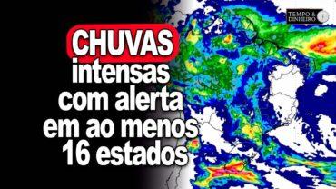 Calorão no RS acima de 40º e chuvas intensas com alerta em ao menos 16 estados
