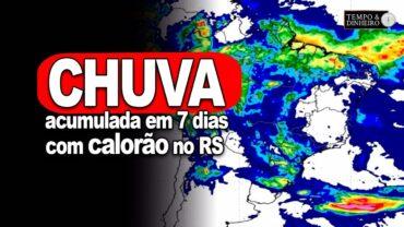 RS vai enfrentar calor e chuvas a partir do dia 5. Chuvas intensas no Norte, Centro-Oeste e Sudeste