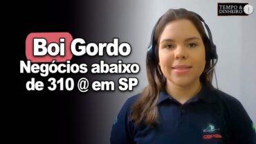 Boi gordo derrete? Negócios pontuais abaixo de 310 já são coletados em SP, informa Isabela Zavatti