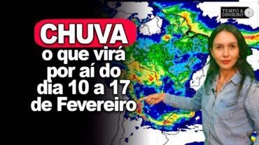 Frente fria chega com muita chuva ao Sul e Centro-Norte do País entre os dias 10 e 17