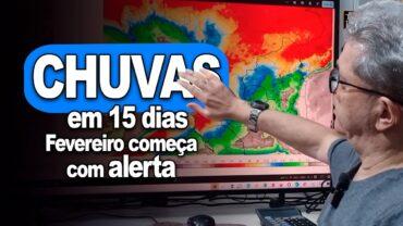 Chuvas ainda manchadas no RS, altos volumes no Sudeste e Centro-Norte. Temperaturas disparam no Sul