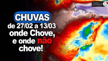 Chuvas em boa parte do país mas reduzem no Sudeste, informa Ronaldo Coutinho