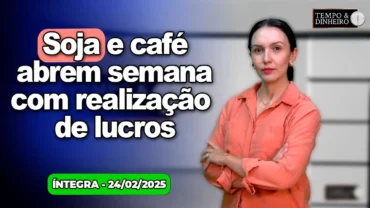 Soja e café abrem semana com realização de lucros. Securitização e barter inteligente.