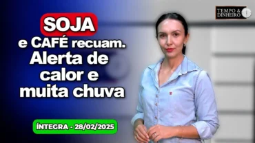 Chicago e NY com reajuste de olho em março. Soja e café recuam. Alerta de calor e muita chuva