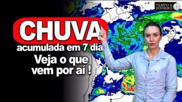 Veja a previsão do tempo e com alerta de chuvas até o dia 26 de março