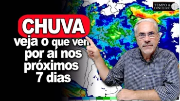 Veja a previsão do tempo até o dia 02 de abril, com previsão de chuvas e risco de granizo