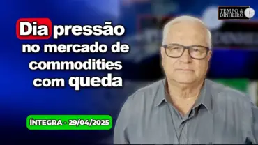 Dia pressão no mercado de commodities com queda em Chicago e NY. Dólar oscila. Frio chegou!