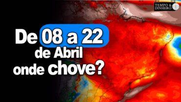 Chuvas incomuns para abril voltam a Bahia e em boa parte do País. Temperaturas vão cair