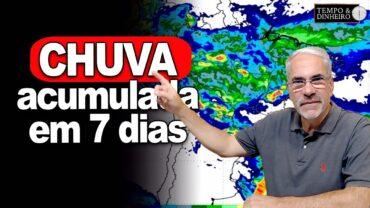 Chuvas concentradas no litoral do Sul e Sudeste, norte do País e RS. Previsão de chuvas no Nordeste