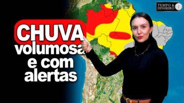 Previsão do tempo mostra chuva volumosa em boa parte do País com alerta para o RS