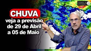 Chuvas no Sudeste e Centro-Norte com chegada de frente fria. Veja a previsão para os próximos 7 dias