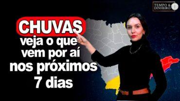 Veja a previsão das chuvas até o dia 7 de abril com Fernanda Custódio