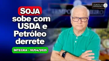 Soja sobe com USDA. Café acompanha alta do dólar. Petróleo derrete. Chuvas em boa parte do País