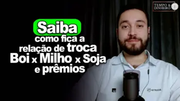 Saiba como fica a relação de troca boi x milho x soja e prêmios. Marcelo Gavlik da Getreide analisa