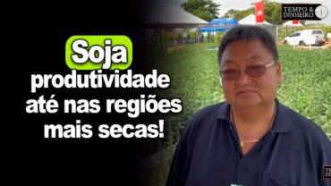 Soja com produtividade até nas regiões mais secas, mostra Roberto Ishimura