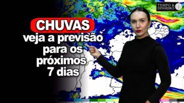Chuva com alerta para o RS com passagem de frente fria. Norte e leste do Nordeste com boas chuvas
