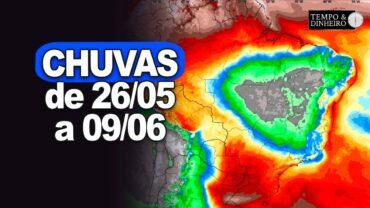 Chuva, frio, geadas e neve no Sul. Chuvas previstas em parte de S. Paulo na próxima semana