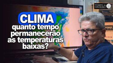 Frio, geadas e neve! As baixas temperaturas devem permanecer por 2 semanas, informa R. Coutinho