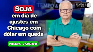 IOF, dólar em queda, ajustes para café em NY e soja em Chicago. Neve, geadas, frio e chuvas no Br