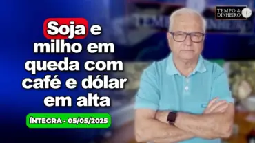 Soja e milho em queda com café e dólar em alta. Bolsonaro tem alta. Chuvas voltam ao RS