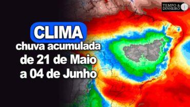 Massa de ar polar e muito frio! Chuvas voltam ao Sul e permanecem intensas no Norte e NE