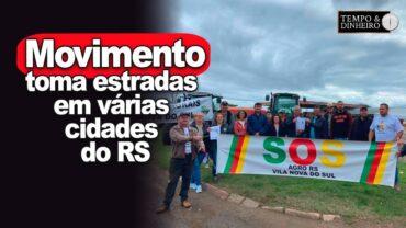 Movimento pela securitização das dívidas toma estradas em várias cidades do RS