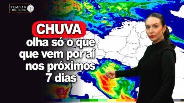 Chuvas intensas e volumosas previstas para o RS. Massa de ar derruba temperaturas no Sul e Sudeste