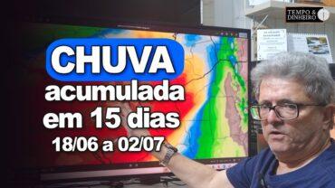 Chuva! Muita Chuva no RS, PR e SC. Tempo seco no Brasil Central. Temperaturas caem, informa Coutinho