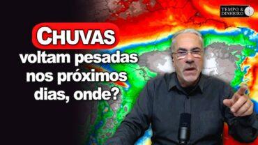 Frio congelante em parte do Centro-Sul do Brasil. Chuvas voltam pesadas ao Sul nos próximos dias