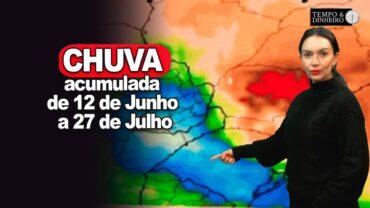 Chuvas no Sul e na região Norte com Brasil Central dentro da normalidade. Veja a previsão do tempo