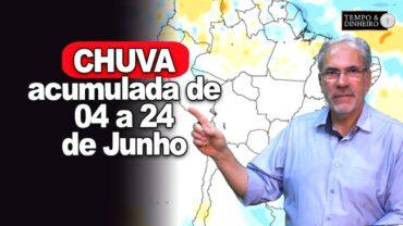 Previsão do tempo com chuvas intensas previstas para o Sul, alerta para o Norte e Br central seco