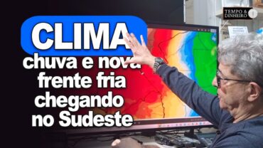 Chuva e nova frente fria derrubam as temperaturas no Sul e Sudeste até em parte do Brasil Central