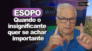 Esopo: ”O golfinho, as baleias e a carpa”. Quando o insignificante quer se achar importante.