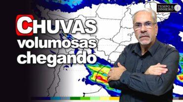 Previsão do tempo com chuvas volumosas no Sul, região Norte e litoral do Nordeste