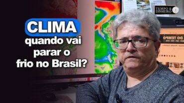 Frio intenso com massa de ar polar no Sul que se estende a boa parte do País. Brasil central seco