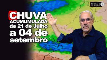 Volta das chuvas no Sul e até mesmo em parte do Sudeste. Br central seco. NO e litoral do NE chuvas