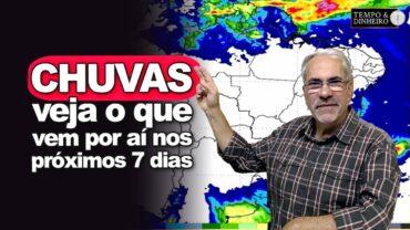Inmet alerta para baixa umidade no Centro-Sul, frio no Sul. Chuvas volumosas no Nordeste e Norte