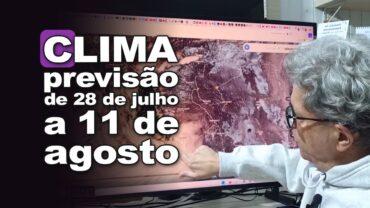 Frio após chuva e vendavais no Sul e Sudeste. Centro-Oeste com baixa umidade