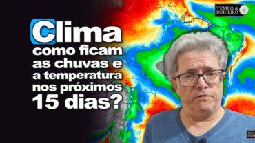 Chuva volta volumosa ao Sul e parte do Sudeste. Tempo seco em grande parte do País. Frio intenso