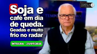 Café e soja em dia de queda. Lula não conversa com Trump. Geadas e muito frio no radar