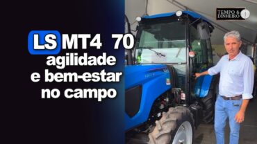 LS Tractor recebe Magrão produtor de hortaliças na Hortitec, em Holambra São Paulo