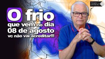 Frio congelante vem aí na primeira semana de agosto! A temperatura vai cair até em parte do MT
