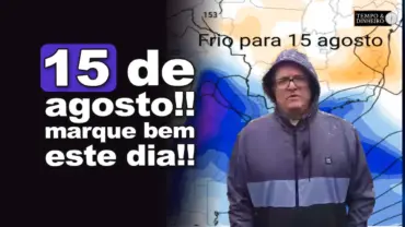 Veja a previsão para o dia 15/08 e a Neve na Serra Catarinense com R. Coutinho sentindo na pele