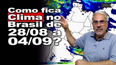 Chuvas no Norte e Nordeste, com grande parte do Centro-Sul com chuvas a partir de setembro