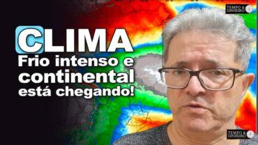 Frio intenso e continental está chegando! Geadas previstas para várias regiões, informa Coutinho