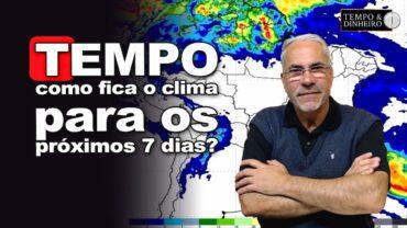 Chuva e frio! Frente fria avança pelo Sul em direção ao Sudeste